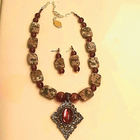 Stunning Jasper Chunky Set! - Picture 2 of 4